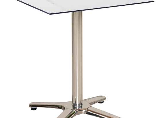 Τραπέζι Τετράγωνο Hpl 23971 70x70x75cm Beige-White