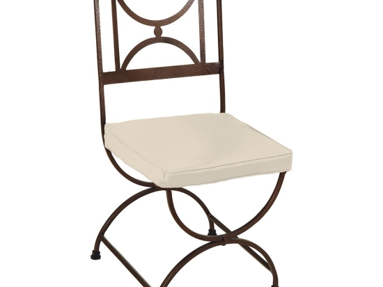 Καρέκλα Μεταλλική Κύκλος 3754 42x52x92cm Beige-Brown