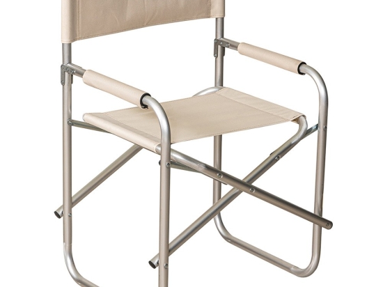 Πολυθρόνα Παραλίας Σκηνοθέτη DC4006-W 49x56x82cm Beige-Grey