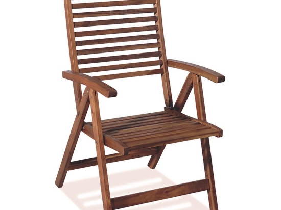 Πολυθρόνα Ψηλόπλατη Ξύλινη EAZ-5 AC 72x57x108cm Natural