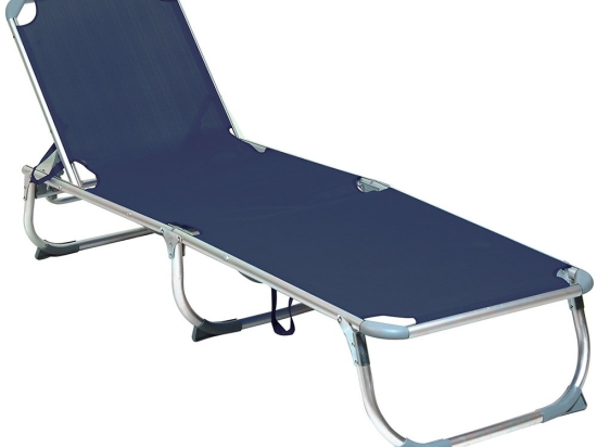 Ξαπλώστρα Παραλίας Πτυσσόμενη F1003E-B 187x58x30cm Blue