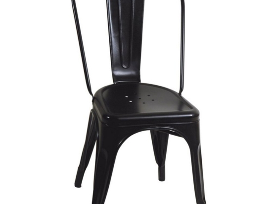 Καρέκλα Μεταλλική Γαλβανισμένη SM-1027C-B 45x54x85cm Black