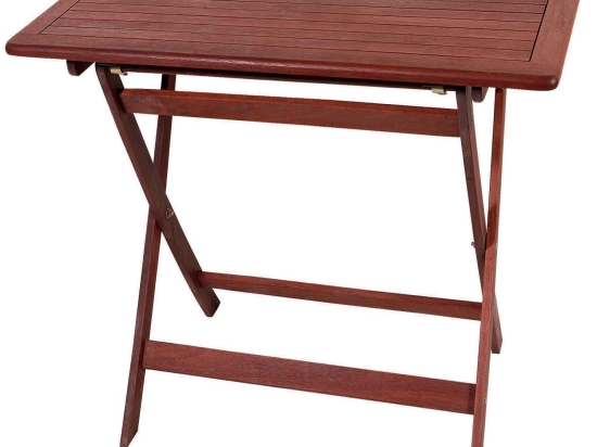 Τραπέζι Παραλ/μο Πτυσσόμενο T5027-CR Brown Red 70X100X75cm