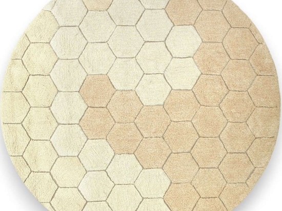 Χαλί Honeycomb LOR-C-COMB-GLD Golden Round Lorena Canals 140X140cm Round