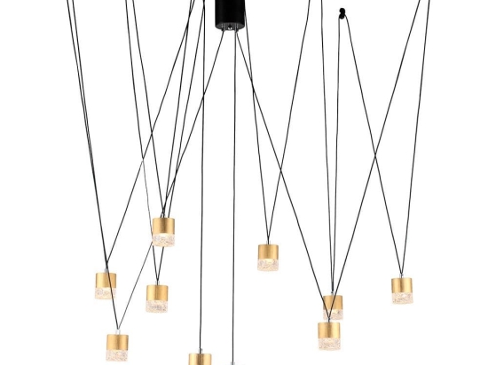 Φωτιστικό Οροφής Κρεμαστό 123-02311-16 LED 7W 3000K, 560lm/Source 150x105cm Black Luma