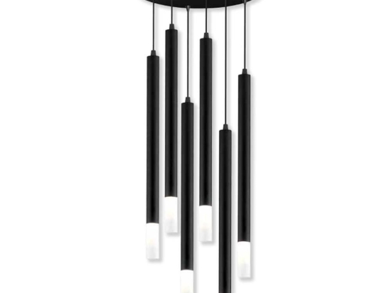 Φωτιστικό Οροφής Κρεμαστό 01224-13 G9 40cm Black Luma