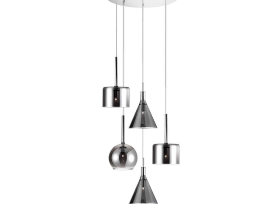 Φωτιστικό Οροφής Κρεμαστό 114-01047-12 5xG9 D40cm Smoke Luma