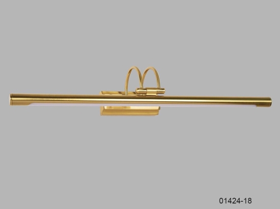 Φωτιστικό Τοίχου 01424.18 12W LED 3000K 1200Lm 61x12cm Gold Luma