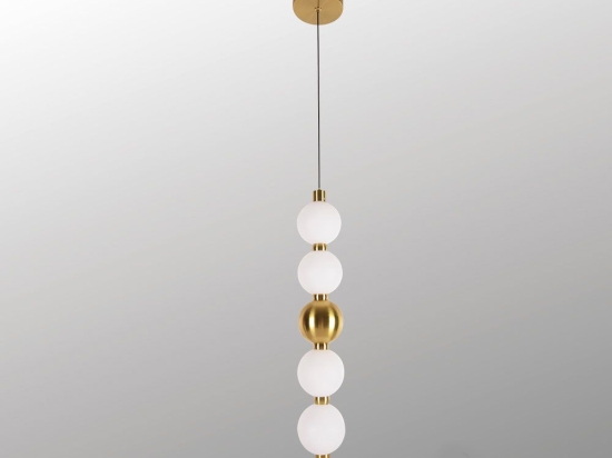 Φωτιστικό Οροφής Κρεμαστό 01426.09 14W LED 3000K 1400Lm 50x7cmGold Luma