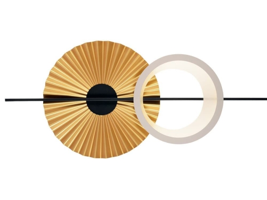 Φωτιστικό Τοίχου 01434 21W 24V LED 3000K 5450Lm 100x45cm Black-Gold Luma