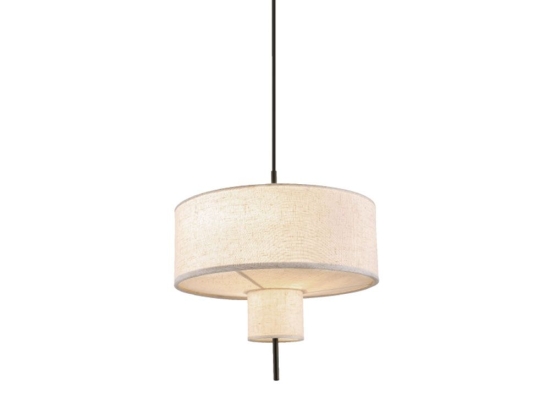 Φωτιστικό Οροφής Anafi MP240323 1xE27 60W Φ40x120cm Black-Beige Aca