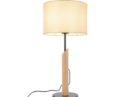 Φωτιστικό Επιτραπέζιο Cliff MT21585 1xΕ27 Φ27x56cm Natural-Black Aca