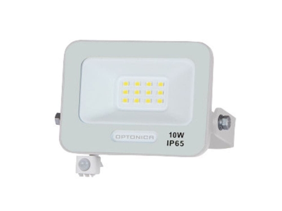 Προβολέας Led MTN-158391 Με Αισθητήρα PIR SMD 10W 3000K 900lm IP65 10,5x13,45x2,6cm White Metanor