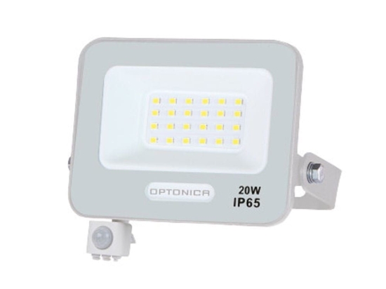 Προβολέας Led MTN-158421 Με Αισθητήρα PIR SMD 20W 3000K 1800lm IP65 12,35x14,9x2,75cm White Metanor