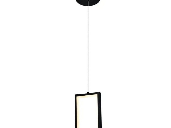 Φωτιστικό Οροφής Κρεμαστό MTN-190491 LED 4W 3000K 320lm 12x20cm Black Metanor