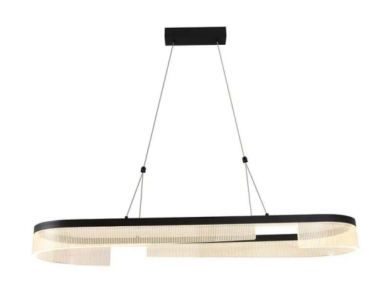 Φωτιστικό Οροφής Κρεμαστό MTN-190521 LED 30W 3000K 2400lm 100x 30x10cm Black Metanor