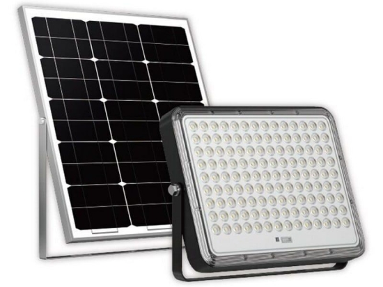 Προβολέας Led Ηλιακός MTN-52961 30W 6000K 3800lm Με Χειριστήριο IP65 29,8x4,1x22,5cm Black Metanor