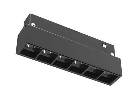 Γραμμικό Φωτιστικό Μαγνητικής Ράγας MTN-53121 LED M20 6 Heads 6W 3000K 480lm 11,2x2,2x4,5cm Black Metanor