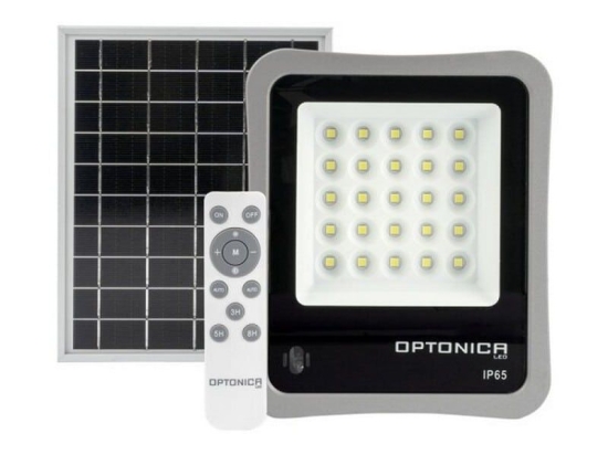 Προβολέας Led Ηλιακός MTN-54561 8W 6000K 500lm Με Χειριστήριο Και Γρήγορη Φόρτιση IP65 21,1x4,3x17,7cm Black Metanor