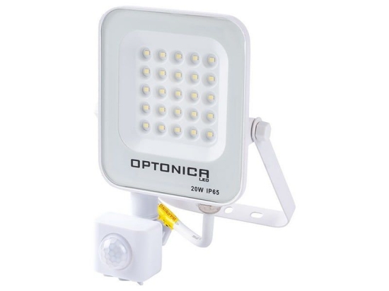 Προβολέας Led MTN-57651 Με Αισθητήρα PIR SMD 20W 2700K 1800lm IP65 12,1x19x5,4cm White Metanor