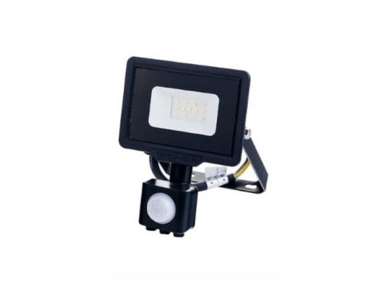 Προβολέας Led MTN-59421 City Με Αισθητήρα PIR SMD 10W 4500K 800lm IP65 10,8x15,5x5,5cm Black Metanor