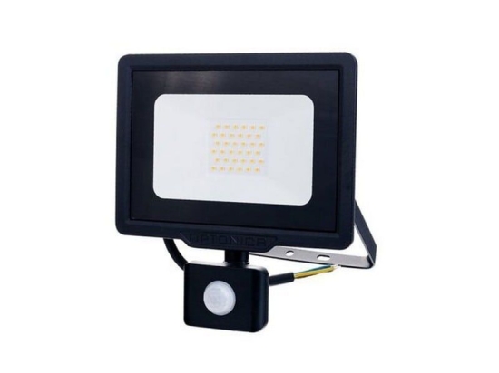 Προβολέας Led MTN-59601 City Με Αισθητήρα PIR SMD Καλώδιο 70cm 30W 2700K 2400lm IP65 18,7x21,5x4,5cm Black Metanor