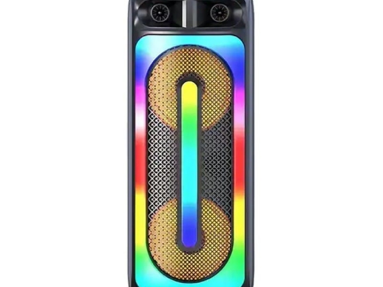 Φορητό Ηχείο Bluetooth MTN-95511 Με Χειριστήριο, Μικρόφωνο Και RGB Φωτισμό 25x24,5x61,5cm Black Metanor