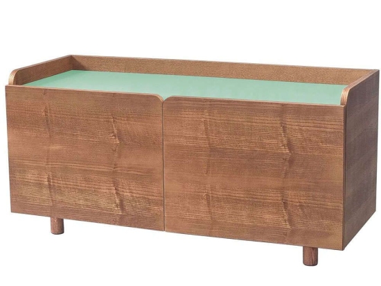 Έπιπλο Τηλεόρασης Dabi DABITV17 110x42x55cm Oak-Sage Green