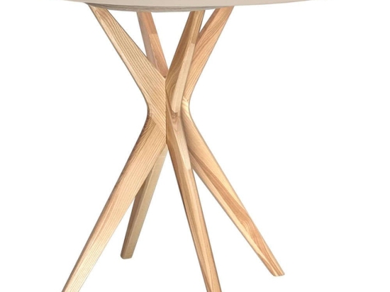 Τραπέζι Επεκτεινόμενο Jubi JUBITLEXHR4 Φ100x75cm Natural-Beige Mdf,Ξύλο