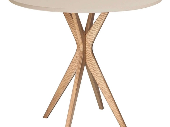 Τραπέζι Jubi JUBITSRO4 Φ70x73cm Natural-Beige Mdf,Ξύλο