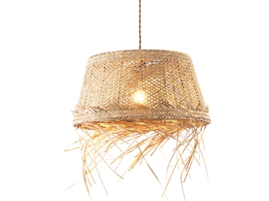 Φωτιστικό Οροφής Andros OD94891PG 1xE27 Φ40x120cm Natural Aca