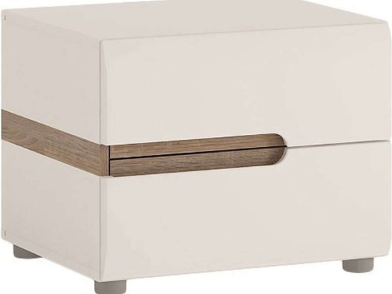 Κομοδίνο Lugano 161277149 50x41,9x40,5cm White-Oak