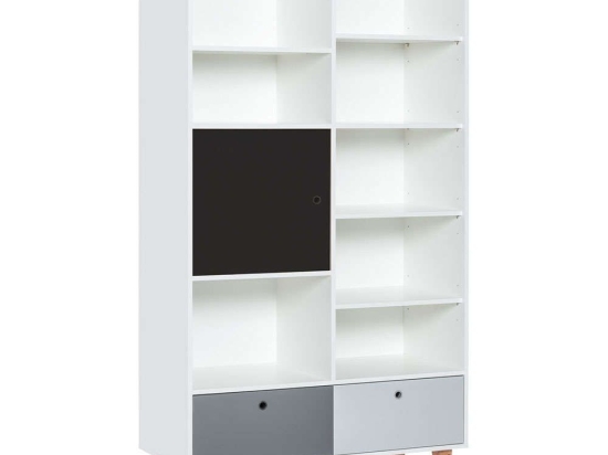 Βιβλιοθήκη Παιδική Concept Plus 161440359 105x45x201,3cm Multi-Black