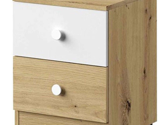 Κομοδίνο Nero 09 162293619 40x40x50cm Natural-White