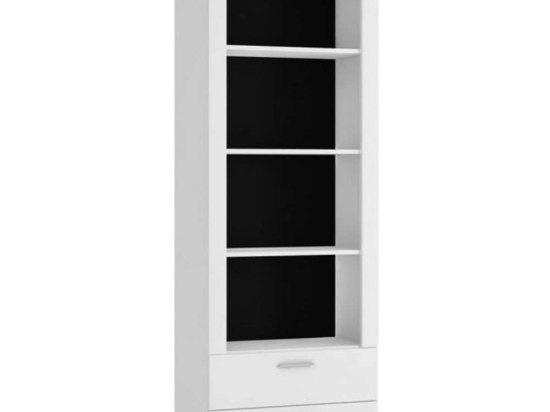 Βιβλιοθήκη Cesena 2S 162311279 63,5x35,2x201,9cm White-Black