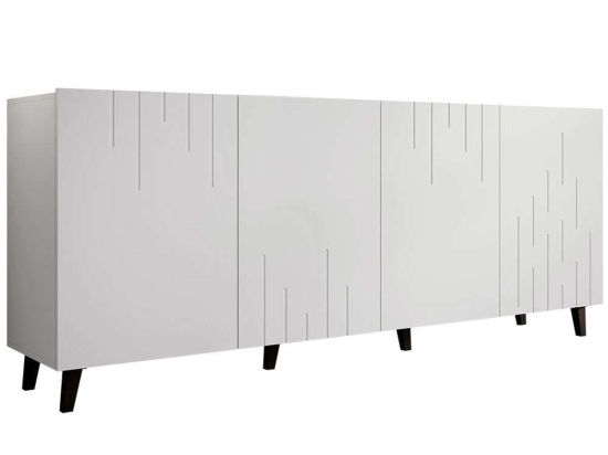 Μπουφές Bari 162581639 200x42x82cm White Πλαστικό,Μοριοσανίδα