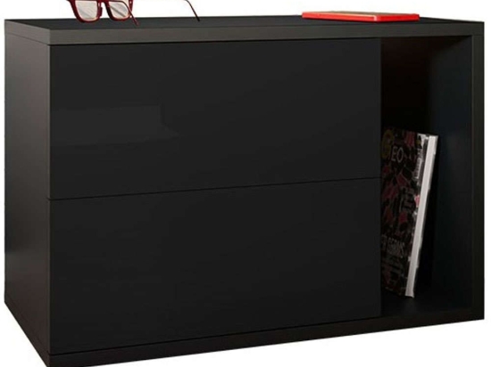 Κομοδίνο Bece 162698239 57x32x40cm Black