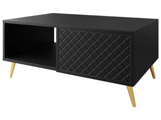 Τραπεζάκι Σαλονιού Temerra 162717259 99x62x45cm Black-Gold