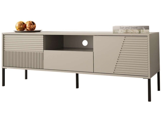 Έπιπλο Τηλεόρασης Debora 162719359 155x40x54cm Beige-Black