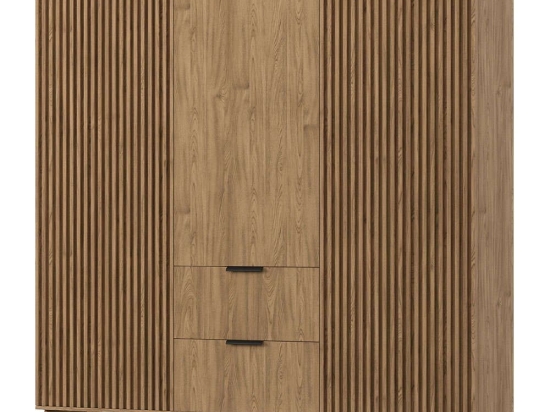 Ντουλάπα Τρίφυλλη Natsi 162723909 185x60x192cm Oak Τρίφυλλη