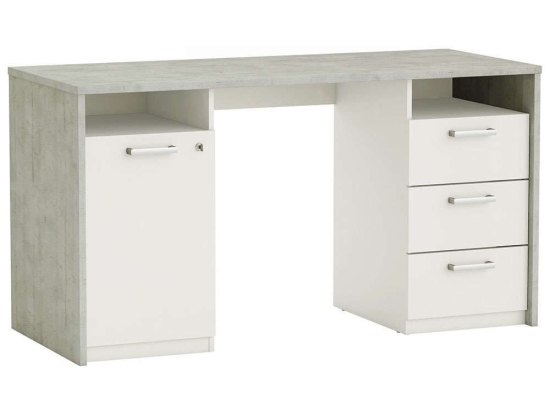 Γραφείο Cambridge 16430119 145,1x60x75,7cm Grey-White