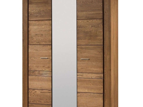 Ντουλάπα Τρίφυλλη Denny 16625479 160x60x225cm Natural Τρίφυλλη