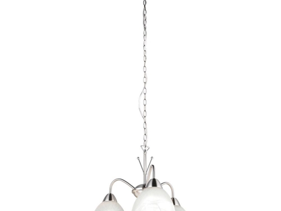 Φωτιστικό Οροφής Κρεμαστό Dobby R31053007 3xE27 10W Φ43x150cm Nickel-White RL Lighting