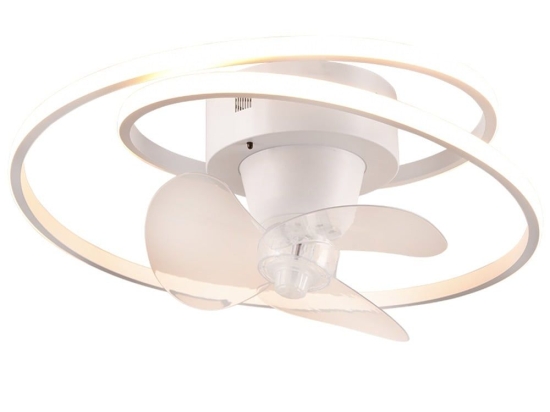Ανεμιστήρας Οροφής Umea R67252131 Με Φως Led 38W 6500K Και Τηλεχειριστήριο Φ50x20cm White Mat RL Lighting Διάμετρος 50cm