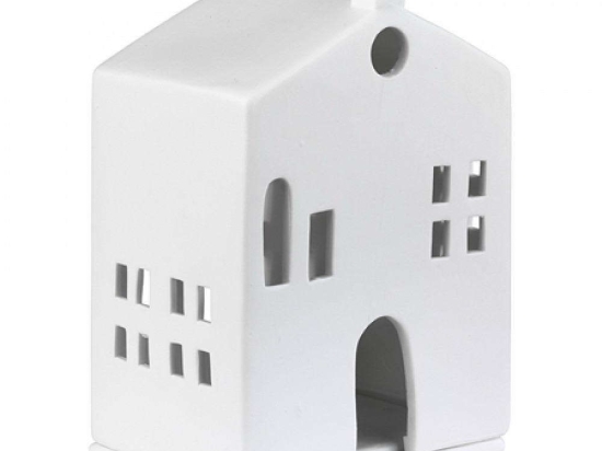 Κηροπήγιο Για Ρεσώ Round Door RD0010844 10x7,5x15cm White Raeder Πορσελάνη