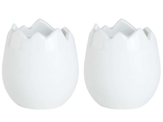 Βάζα Eggs (Σετ 2Τμχ) RD0016618 Φ5x5,5cm White Raeder