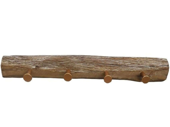 Κρεμάστρα 4 Θέσεων REF114 48x7x7cm Brown Espiel Ξύλο