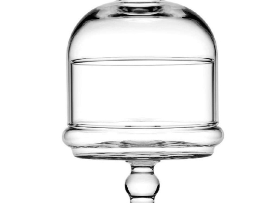 Τουρτιέρα Με Καπάκι Και Πόδι Mini Patisserie SP96878G1 11x11x18,3cm Clear Espiel Γυαλί