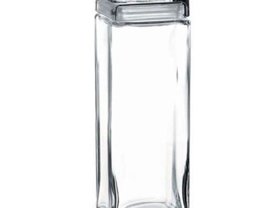 Βάζο Αποθήκευσης Με Καπάκι SP98666K1 2500ml 10,8x10,8x31cm Clear Espiel Γυαλί