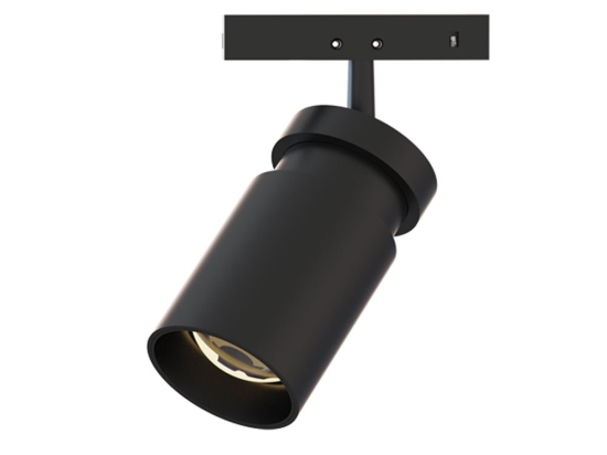 Σποτ Μαγνητικής Ράγας Mini Zoomable TEDNA540B 24V DC 5W 4000K 500Lm max. 20-60° RA90 3,45x5,5(8,1)cm Black Aca